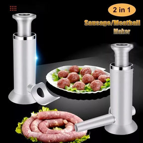 Embutidora Manual 2 en 1 para Carne 🌭 Haz Salchichas y Embutidos en Casa