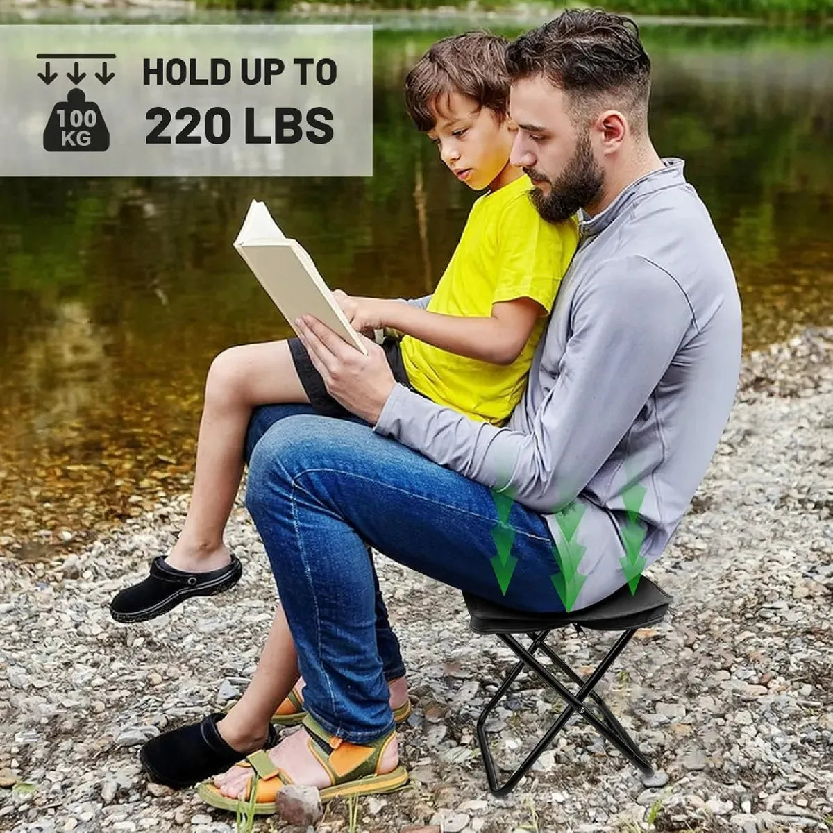 Silla Plegable Portátil para Camping 🏕️ Liviana y Fácil de Transportar