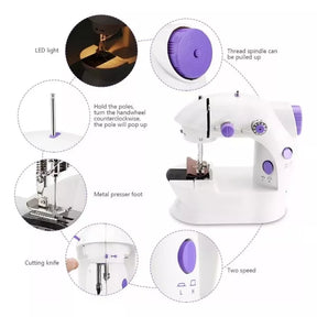 🧵✨ Mini Máquina de Coser Portátil – Con Mesa de Extensión