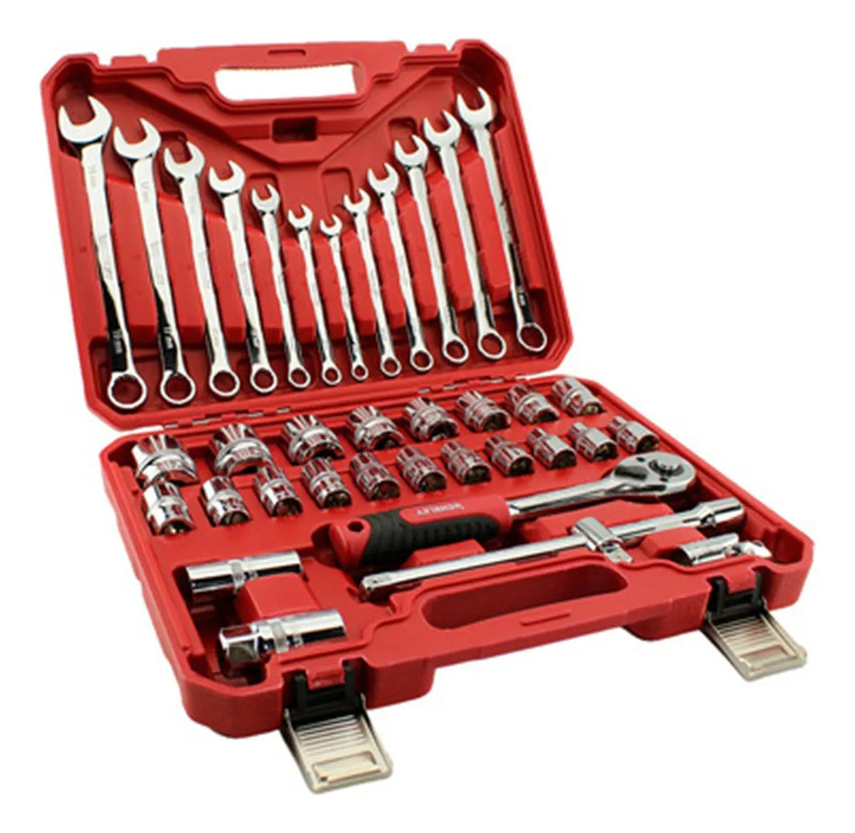 Juego de Copas y Ratchet 37 Piezas – Set Mecánico Profesional 🔧