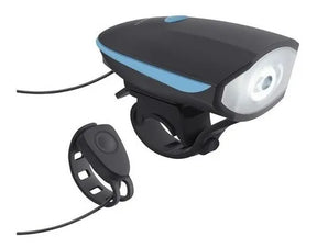 Luz para Bicicleta con Pito 🔊 Linterna Recargable 250 Lumens para Mayor Seguridad