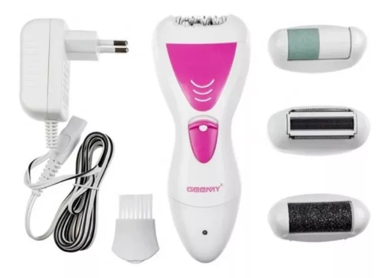 Depiladora Profesional Femenina 4 en 1 Geemy – Uso Seco y Húmedo ✨