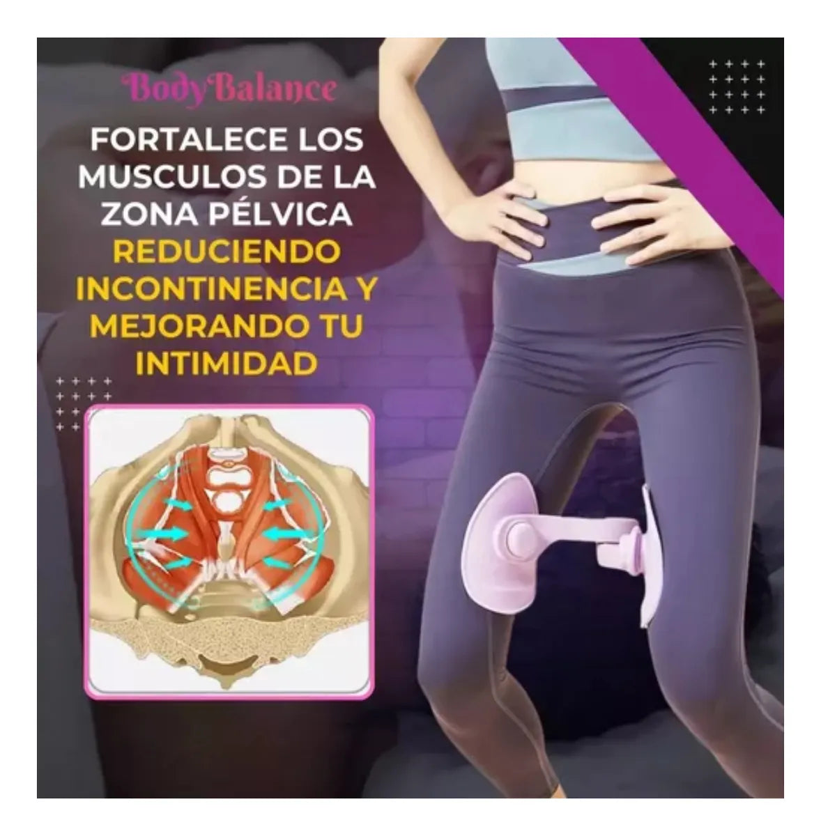 Ejercitador de Suelo Pélvico y Piernas 💪🍑 Con Contador de Repeticiones