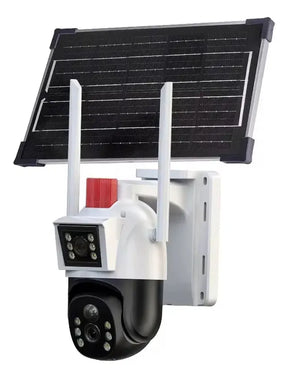 Cámara de Seguridad Solar 2 en 1 📷 4G + WiFi con Sensor de Movimiento y Visión Remota