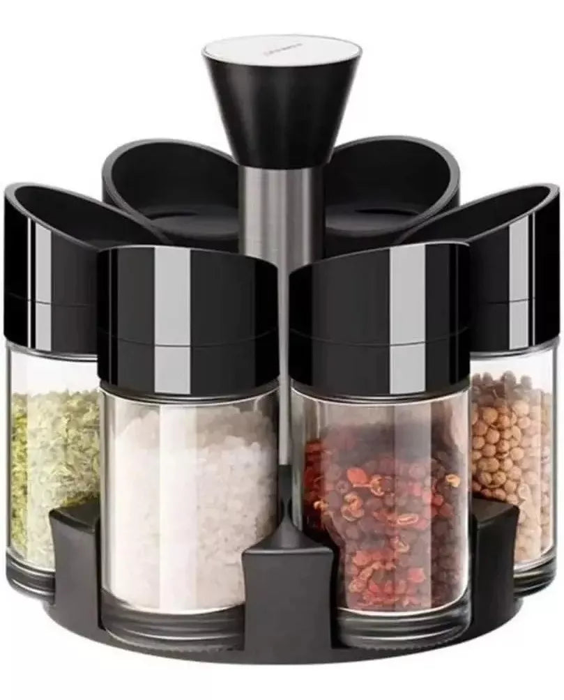 Condimentero Giratorio de Cocina 🧂 Organiza tus Especias (6 Frascos)