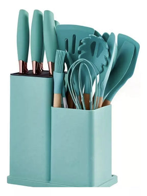 Set de Utensilios de Cocina 19 Piezas 🍳 Completo y Resistente