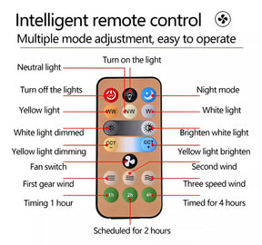 Ventilador de Techo con Lámpara 💡 Control Remoto y Fácil Instalación
