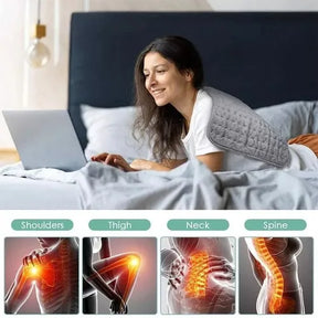 🔥 Almohadilla Térmica Eléctrica Regulable | Alivio Muscular y Dolor