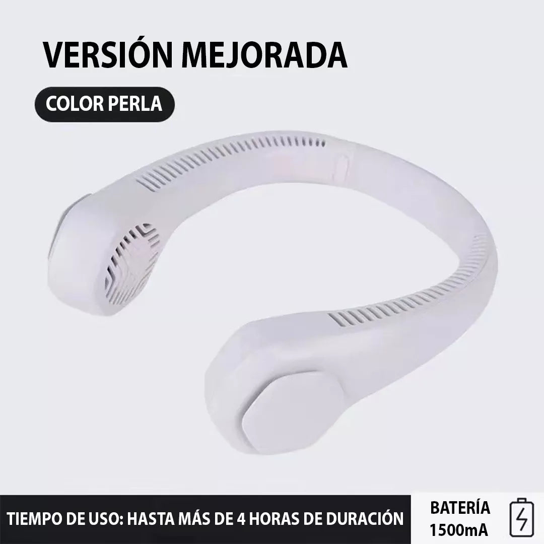 Ventilador Corporal para Cuello ❄️ Aire Fresco Portátil Manos Libres