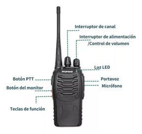 Kit x4 Radios Baofeng BF-888S 📻 Walkie Talkie UHF con Auricular