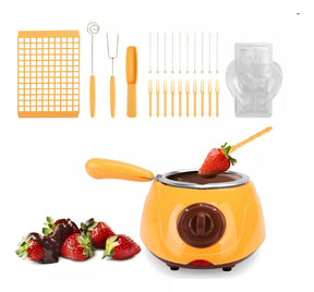 Fondue de Chocolate Eléctrico 🍓 Máquina para Derretir Chocolate Fácil y Rápido