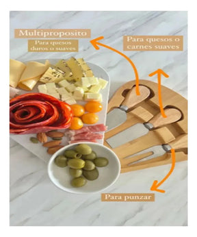 Tabla para Quesos con Accesorios – Servir y Compartir con Estilo 🧀