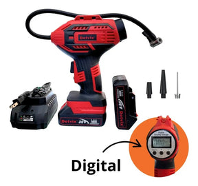 Compresor De Aire Digital 12V Para Carro 🚗 Inflador Portátil De Llantas