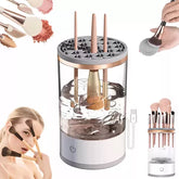Herramientas automáticas para cepillos de limpieza y brochas de maquillaje - Color blanco