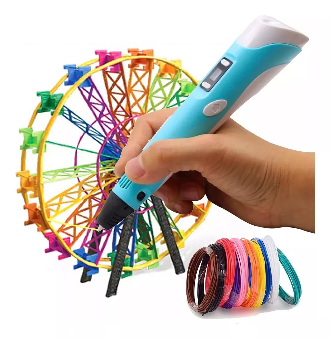Lápiz 3D de Impresión 🎨 Kit Completo con Filamentos Multicolor