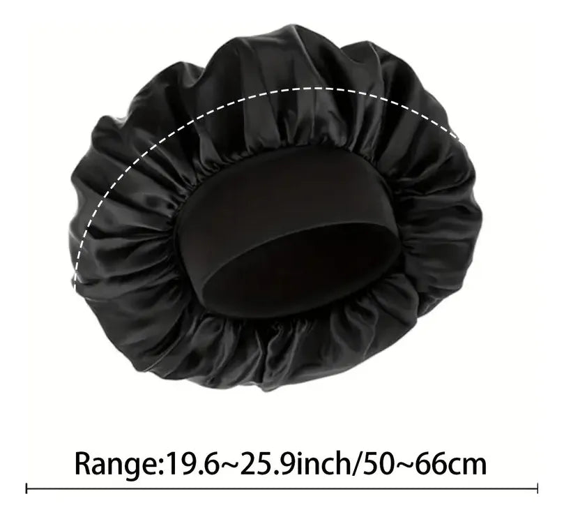 Gorro de Satén para Dormir 🌙 Protege Cabello Rizado, Crespo y Ondulado sin Frizz
