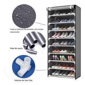 Zapatera Organizadora para Closet 👟 9 Niveles – Hasta 27 Pares