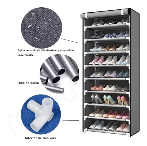 Zapatera Organizadora para Closet 👟 9 Niveles – Hasta 27 Pares