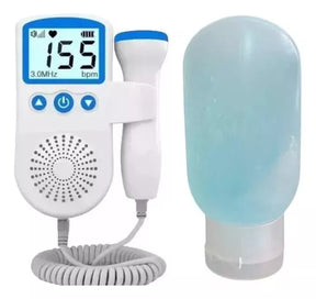 Monitor Doppler Fetal Portátil 👶 Escucha los Latidos del Bebé en Casa - Azul