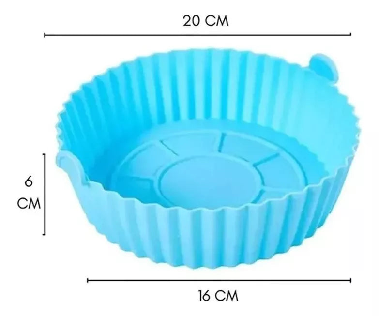 Moldes de Silicona para Air Fryer Reutilizables x6 🍳🔥 | Protege y Facilita la Limpieza