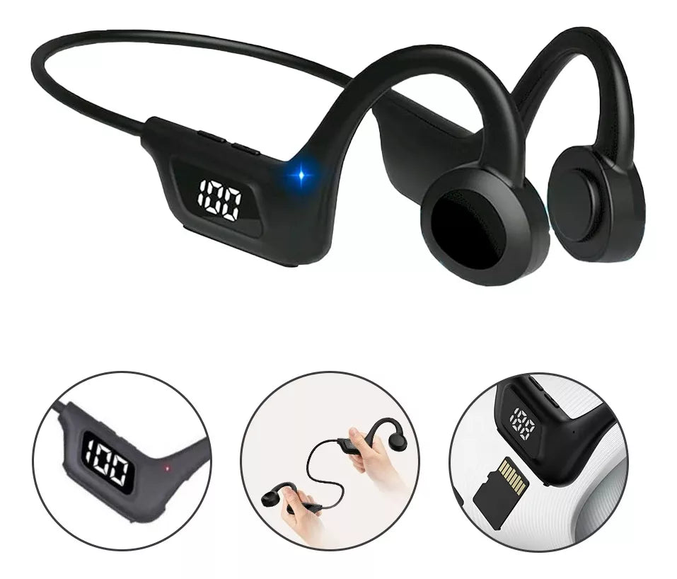 🎧 Audífonos de Conducción Ósea Bluetooth – Manos Libres e Impermeables