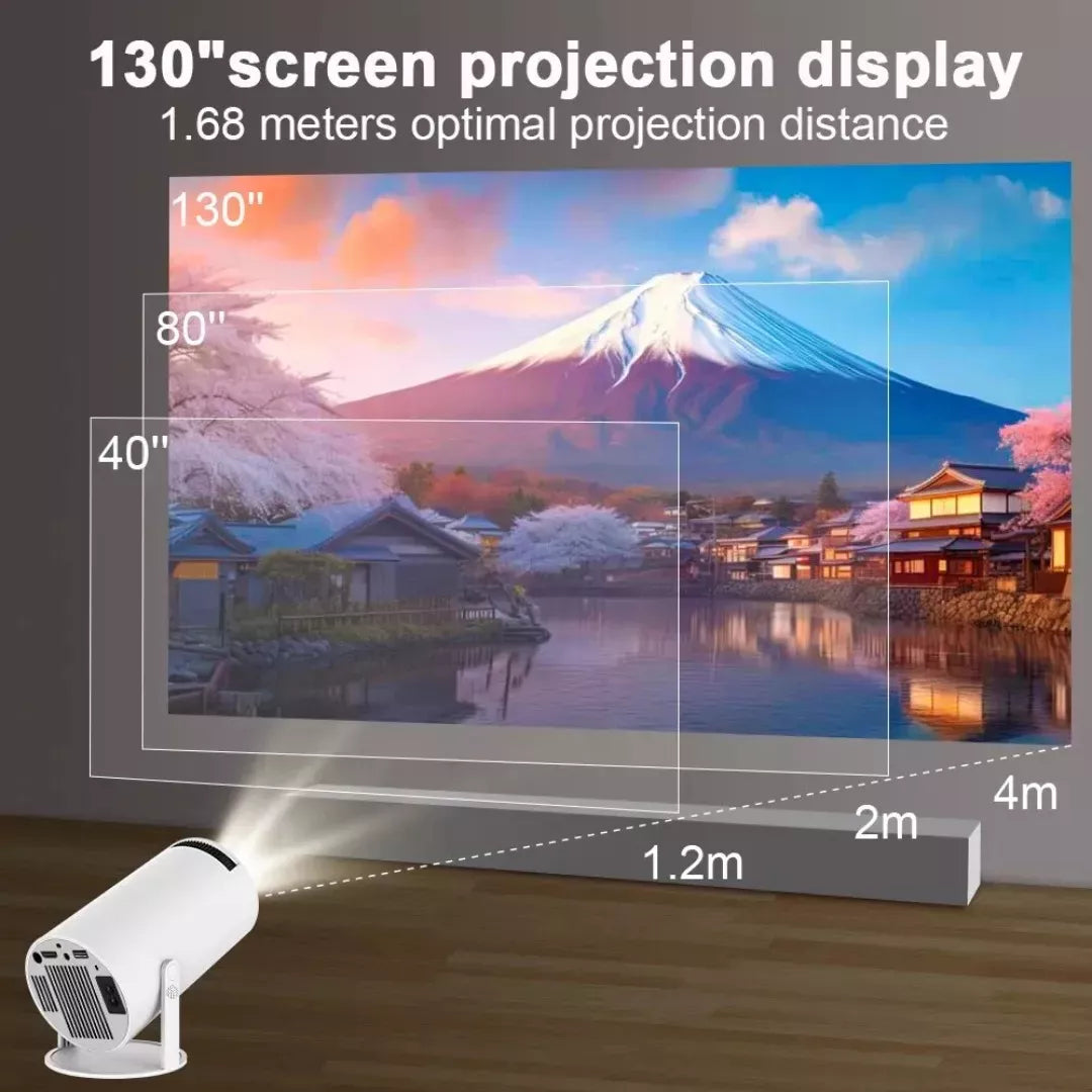 Mini Proyector Android 📽️ Cine en Casa con WiFi y Duplicación de Pantalla