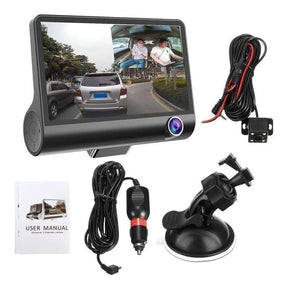 Cámara de Seguridad para Carro 🚗 Triple Visión + Reversa