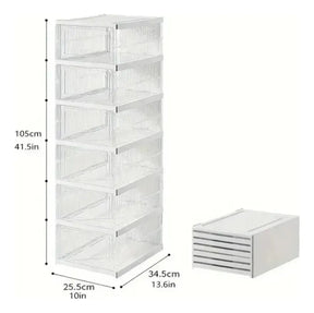 Organizador Zapatero Plegable de 6 Niveles 👟 Ahorra Espacio y Mantén el Orden