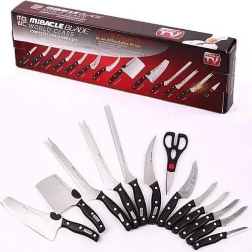 Set de Cuchillos Profesionales Miracle Blade 🔪 13 Piezas de Corte Preciso