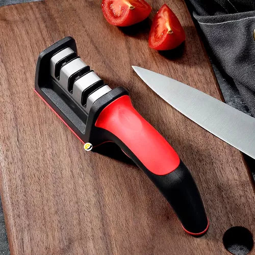 Afilador de Cuchillos Profesional 🔪 Afila en Segundos con Sistema de 3 Niveles