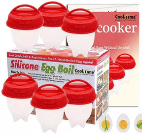 Moldes para Hervir Huevos sin Cáscara 🥚 Set x6 en Silicona Fácil y Rápido
