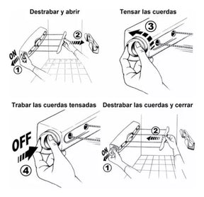 Tendedero Retráctil de Pared 🧺 Ahorra Espacio con 4 Cuerdas