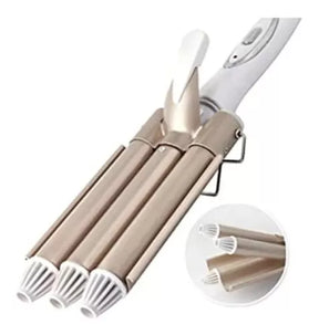 Plancha Pinza De Cabello Ondas De Sirena Rizadora 3 Barriles