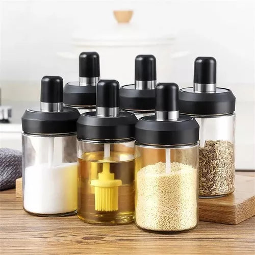 Condimentero Giratorio de Cocina 🧂 Organiza tus Especias (6 Frascos)