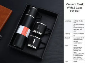 Set de Termos con 3 Vasos 500ml ☕ Acero Inoxidable – Ideal para Regalo