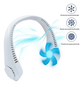 Ventilador Corporal para Cuello ❄️ Aire Fresco Portátil Manos Libres