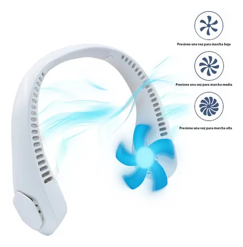Ventilador Corporal para Cuello ❄️ Aire Fresco Portátil Manos Libres