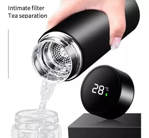 Termo Digital Inteligente 500ml ☕ Acero Inoxidable con Pantalla de Temperatura