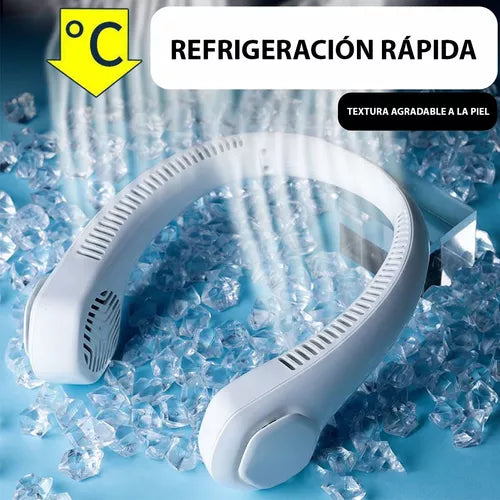 Ventilador Corporal para Cuello ❄️ Aire Fresco Portátil Manos Libres