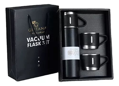 Set de Termos con 3 Vasos 500ml ☕ Acero Inoxidable – Ideal para Regalo