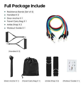 Kit de Bandas de Resistencia x11 💪🏋️ | Entrenamiento Completo en Casa