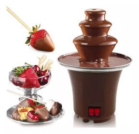 Mini Fuente de Chocolate 🍫 3 Niveles Ideal para Fiestas y Postres
