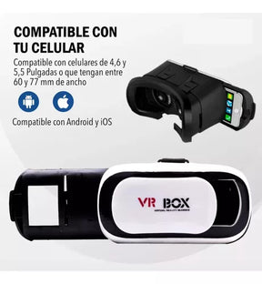 Gafas de Realidad Virtual VR Box 3D con Control Bluetooth 🎮