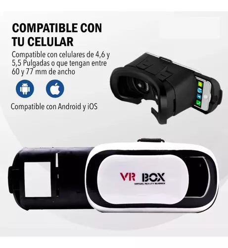 Gafas de Realidad Virtual VR Box 3D con Control Bluetooth 🎮