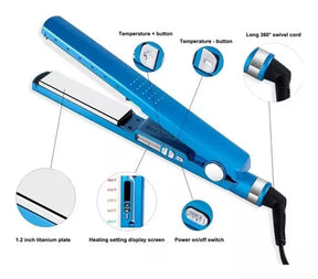 Combo Nano Titanium 3 en 1 💇‍♀️ Plancha + Rizador + Peine Profesional