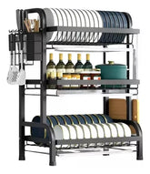 Escurridor de Platos Ajustable 🍽️ Organizador de Cocina Ahorra Espacio