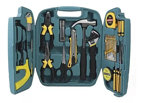 Kit de Herramientas Multifuncional 27 Piezas 🔧 Caja Completa para Hogar y Taller