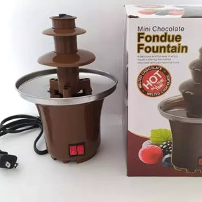 Mini Fuente de Chocolate 🍫 3 Niveles Ideal para Fiestas y Postres