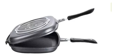 Sartén Doble Parrilla Antiadherente 36 cm 🍳 Cocina Fácil por Ambos Lados