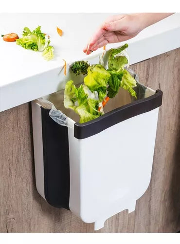 Basurero Plegable para Cocina 🗑️ Ahorra Espacio y Mantén Todo Limpio